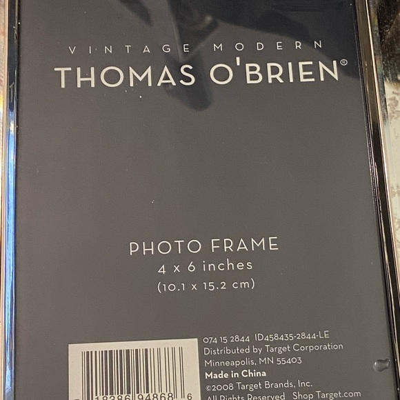 Thomas O’Brien Vintage Modern 8 x 10” Mercury Glass Photo Frame - Picture 2 of 7